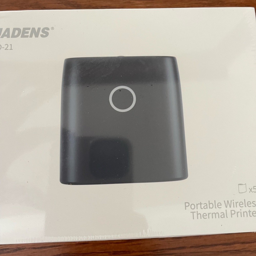 Portable Wireless Thermal Printer - Black